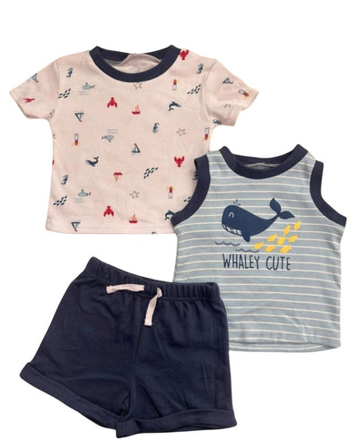 Set 3 Piezas Whale Cute