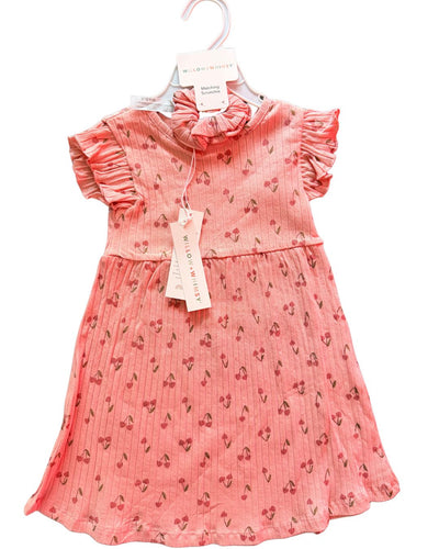 Vestido Casual Cerezas + Scrunchie