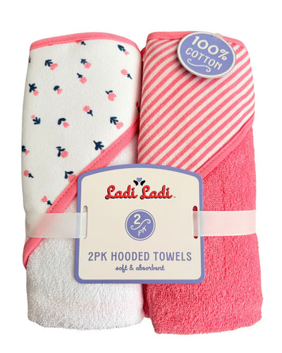 Set 2 Toallas con Capucha Floral
