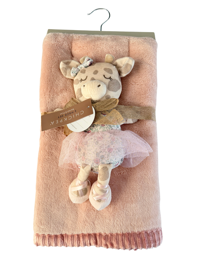 Set Cobija con Peluche Jirafa Bailarina