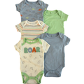 Set de 5 Pañaleros  –  de Dinosaurios y Tonos Verdes y Azules