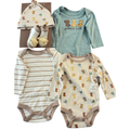 Set de 5 Piezas  – 3 Pañaleros, Gorrito y Calcetines Diseño Safari