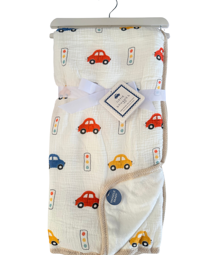 Cobija de Muselina con Reverso Afelpado – Carritos
