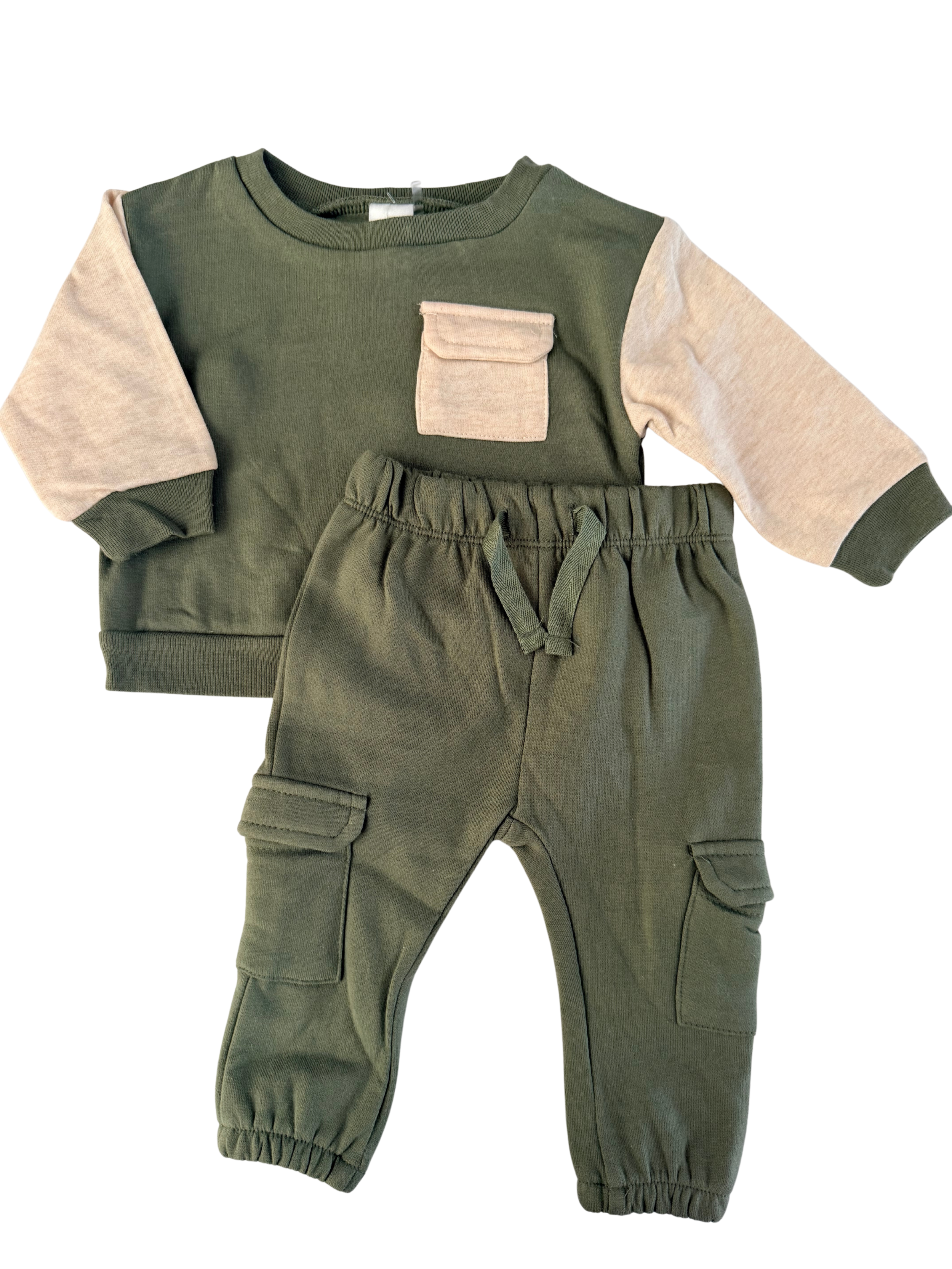Set Cargo Verde Olivo