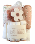Toallas con Capucha, Toallitas y Juguetes Florales 🌸