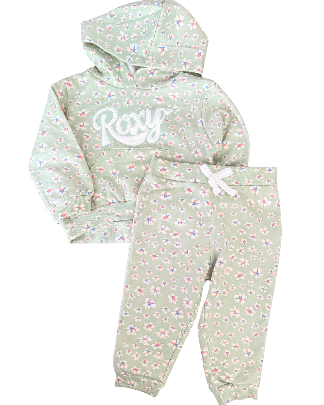 Set Sudadera con Gorro + Pants Floral Roxy