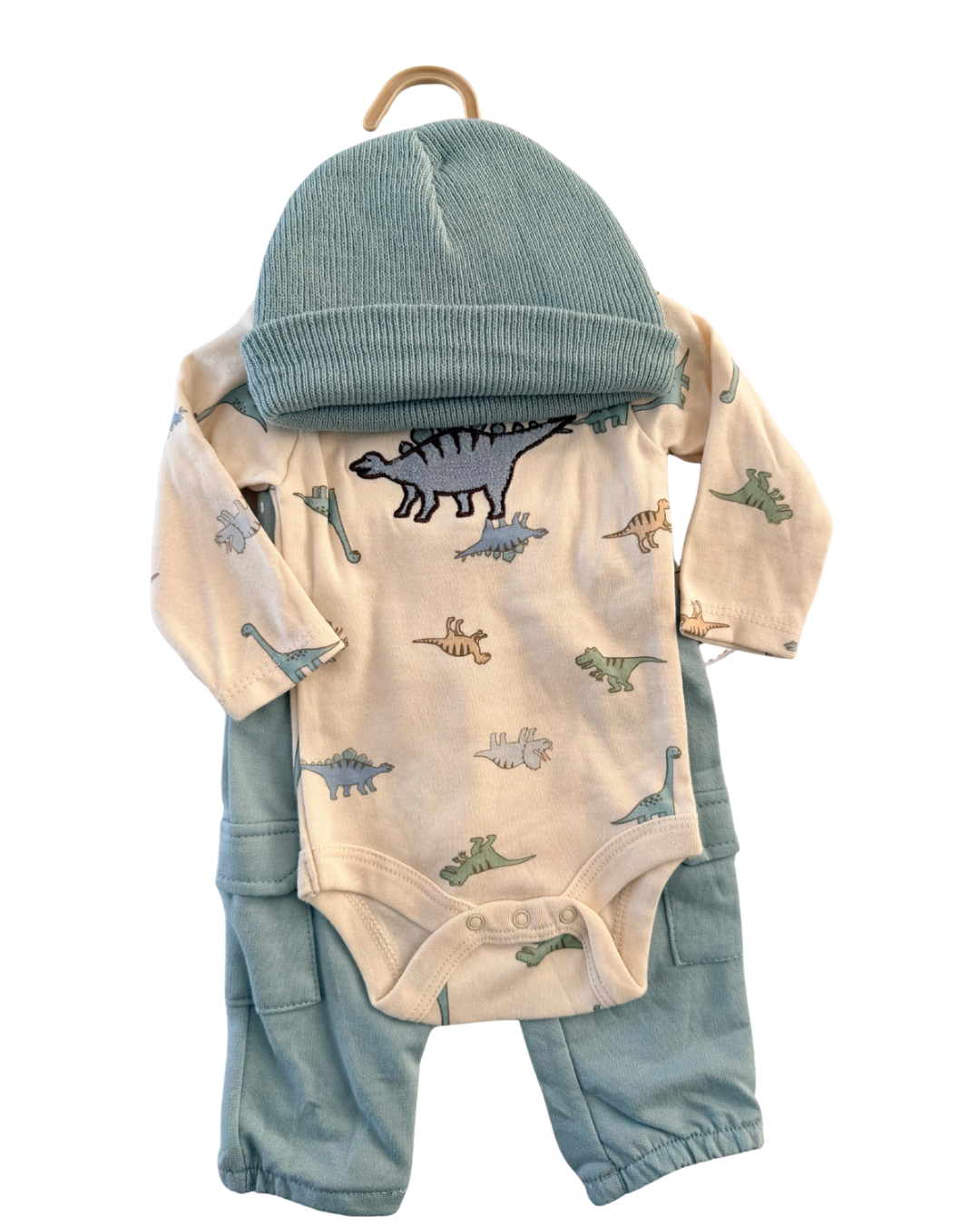 Conjunto de 3 piezas para bebé – Dinosaurios 🦕