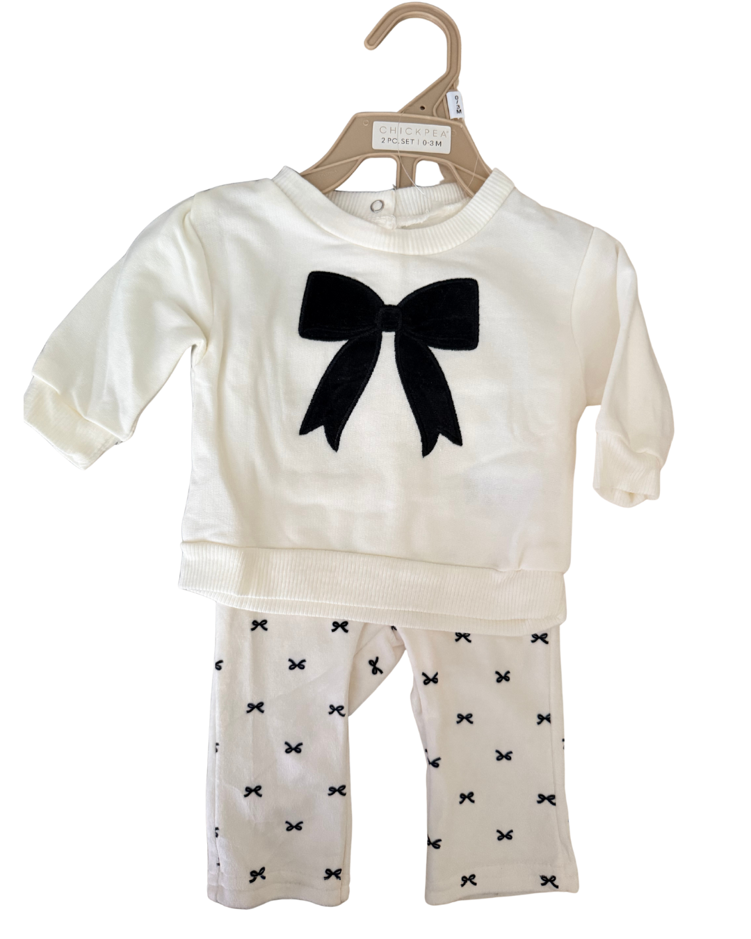 Set Sudadera Moño + Pantalón Estampado