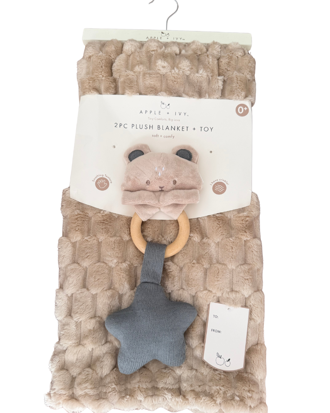 Cobija Plush + Juguete Sonaja