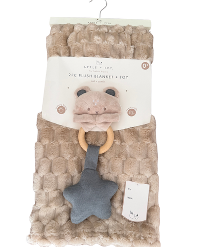 Cobija Plush + Juguete Sonaja