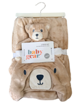 Set Cobija con Capucha Oso + Manta de Apego