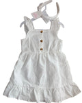 Set Vestido Blanco + Diadema