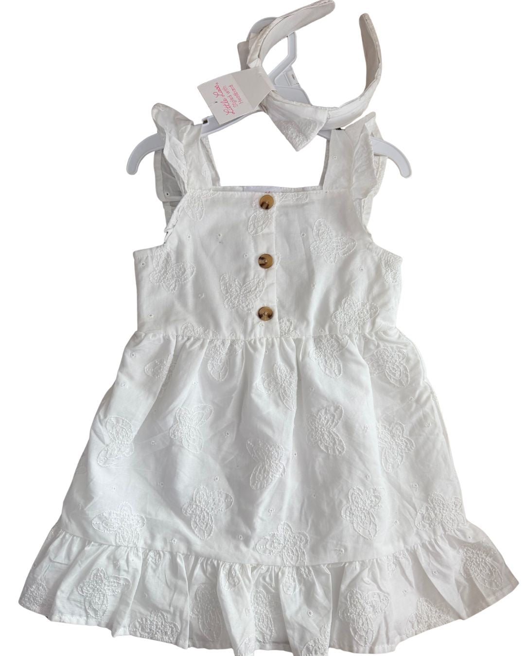 Set Vestido Blanco + Diadema