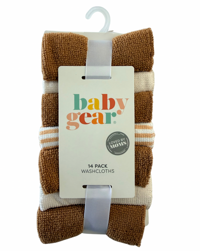 Set de 14 Toallitas Faciales para Bebé – Tonos Neutros 🤎