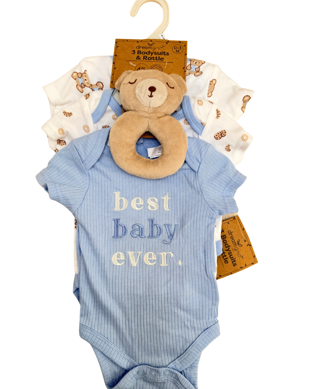 Set de pañaleros + Sonaja de Peluche