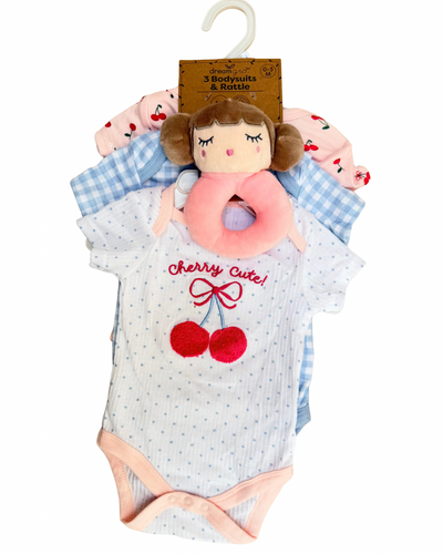 Set de Pañaleros + Sonaja de peluche