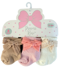 Set de 6 Pares de Calcetines con Moño