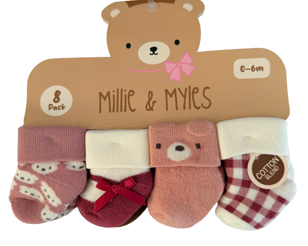 Set de 8 Pares de Calcetines Cotton Blend