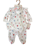 Set Pijama Mameluco Footie + Mantita de Apego Cisne
