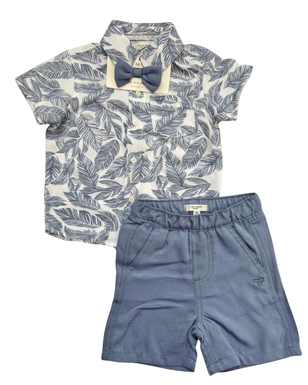 Set Camisa y Short Tahari + Moño Pajarita