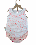 Set 2 Rompers Muselina Floral / Fresas