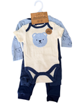 Set Mameluco, Pañalero y Pantalón Oso